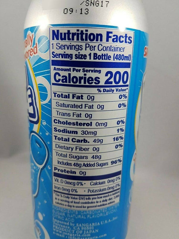 Sangaria Original Ramu Ramune Bottled Soda 16.2 oz