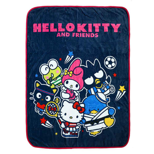 Sanrio Hello Kitty and Friends Sports Fleece Throw Blanket