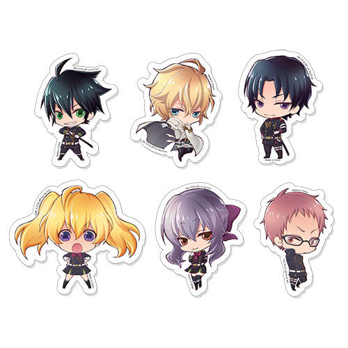 Ensemble d'autocollants Seraph of The End Characters