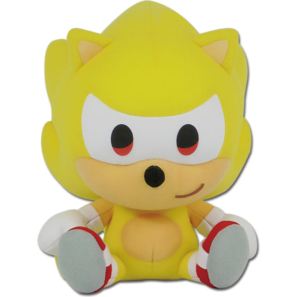 Sonic The Hedgehog Chibi Super Sonic 8" Sitting Pose Plush Doll