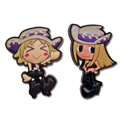 Soul Eater Thompson Sisters Lapel Pins Set of 2