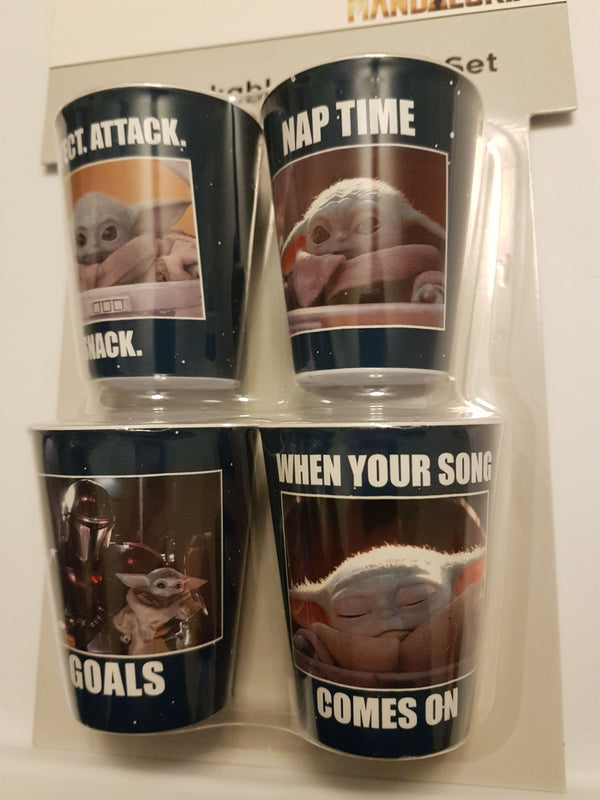 Star Wars The Mandalorian Unbreakable Mini Collectible Cups 1.5 oz