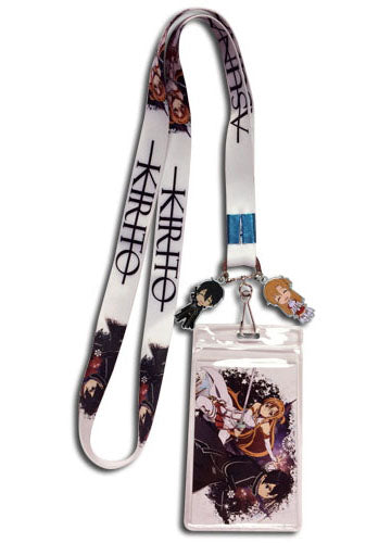 Sword Art Online Asuna & Kirito Lanyard W/ Metal Charms