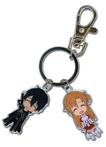Sword Art Online Kirito & Asuna Metal Key Chain