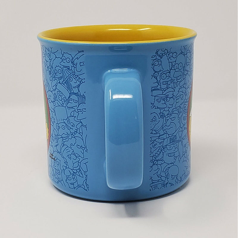 The Simpsons Family Portrait Town Characters Ceramic Mug 20 oz