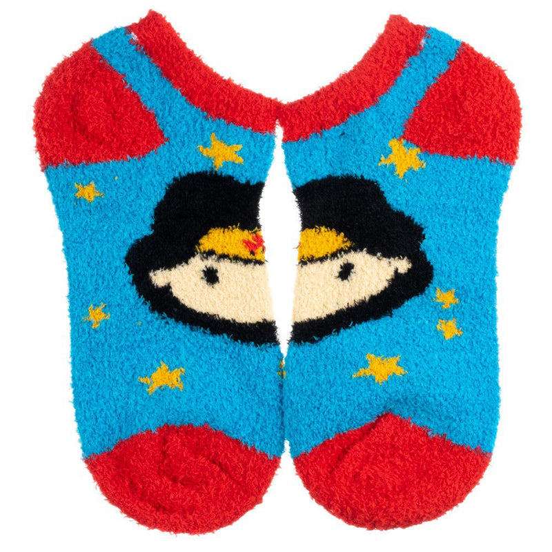 Wonder Woman Fuzzy Ankle Socks