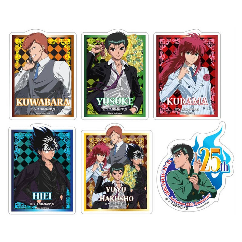 Yu Yu Hakusho 25th Aniversary Die Cut Sticker Set