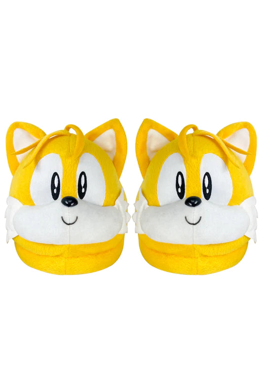 Sonic The Hedgehog Tails Plush Slippers - Miles Prower Cozy Indoor Footwear