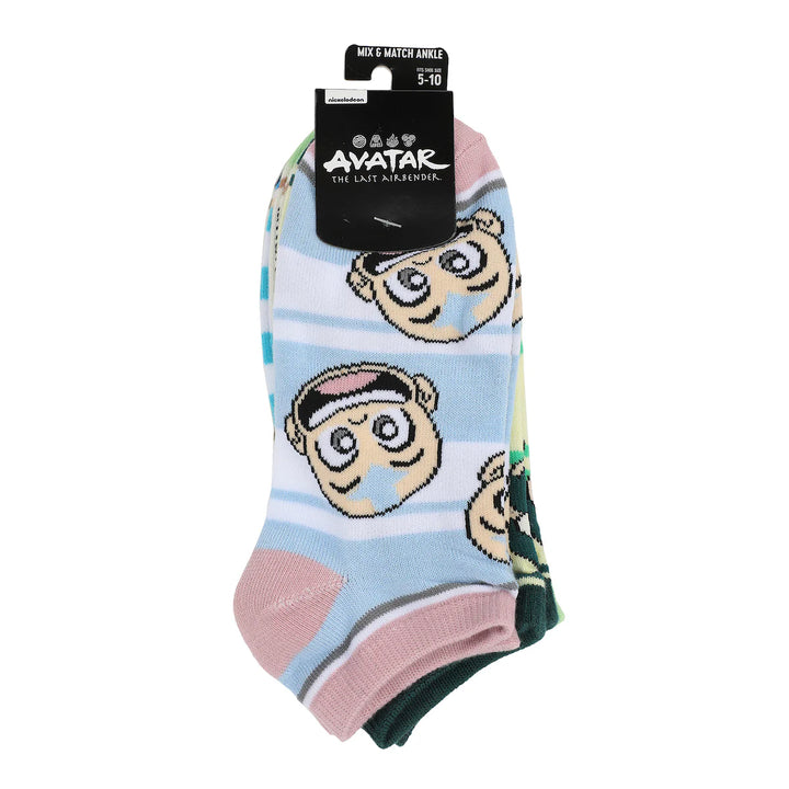 Avatar The Last Airbender Chibi Characters 5-Pair Ankle Socks