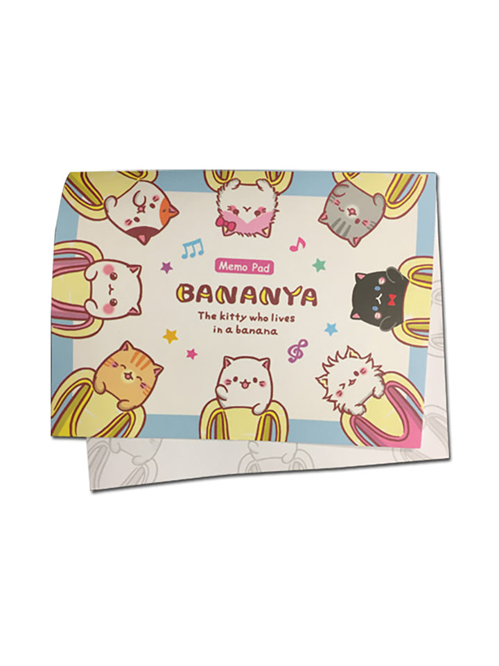 Bananya Banana Cat Memo Note Pad