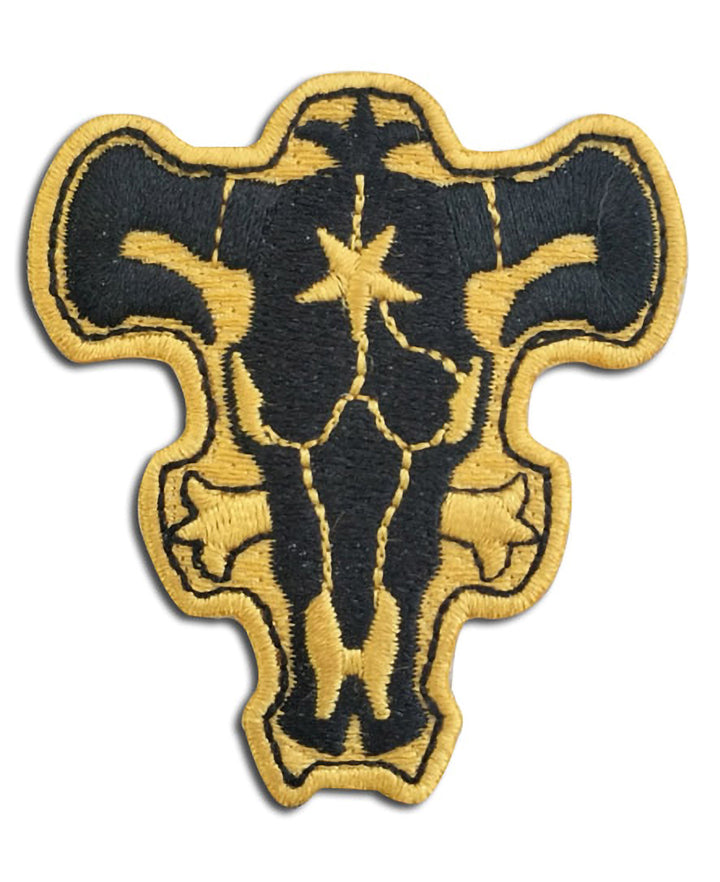 Black Clover Black Bulls Squad Logo Sew On Patch - Asta Magic Knight Anime Embroidered Patch