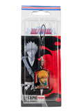 Keychain packaging featuring an anime character with 'Bleach' branding.