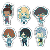 Carole & Tuesday Chibi SD Characters Sticker Set - Music Anime Vinyl Stickers