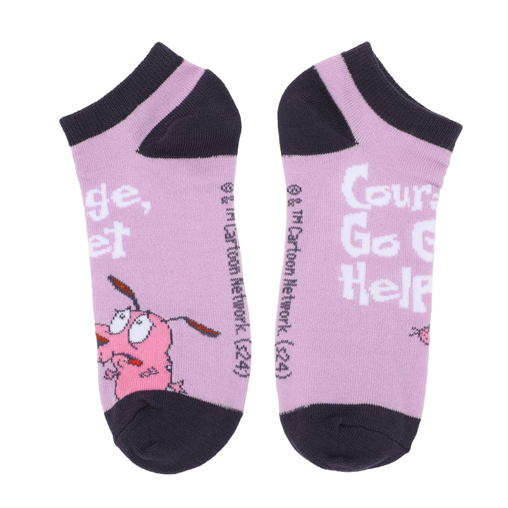 Courage The Cowardly Dog Ankle Socks 5-Pack Set