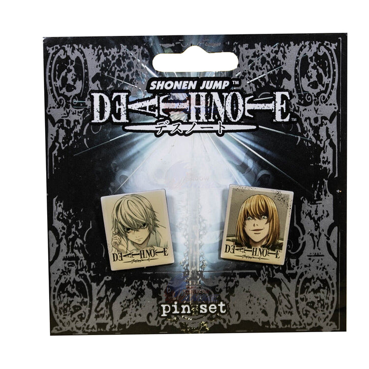 Death Note Near and Mello Lapel Pins Set of 2 With Cardboard Backer