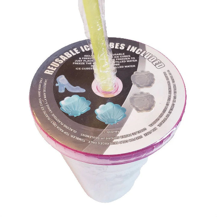 Disney Princesses Travel Tumbler With Ice Cubes Top