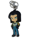 Dragon Ball Super Android 17 SD PVC Keychain - DBZ Anime Accessory