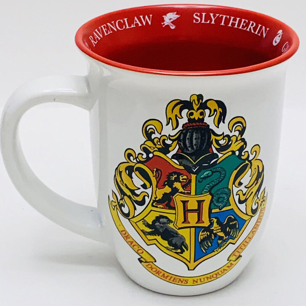 Harry Potter Hogwarts Crest 16oz Wide Rim Ceramic Mug White