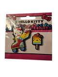 Hello Kitty In Roller Skate & Rainbow Popsicle Lapel Pins