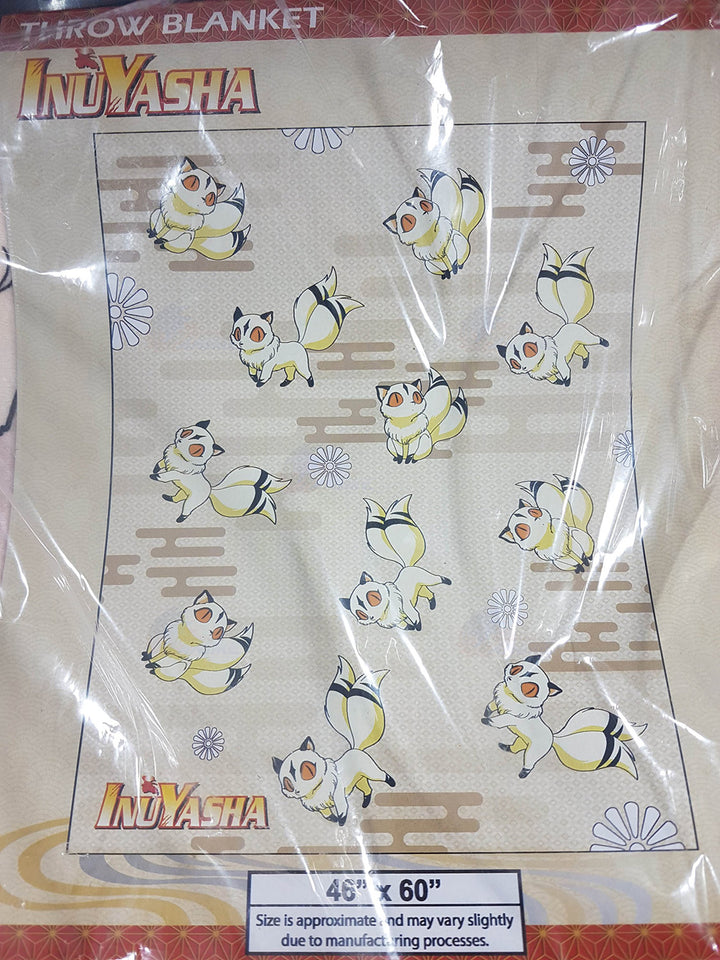 Inuyasha Kirara All Over Throw Blanket Close Up