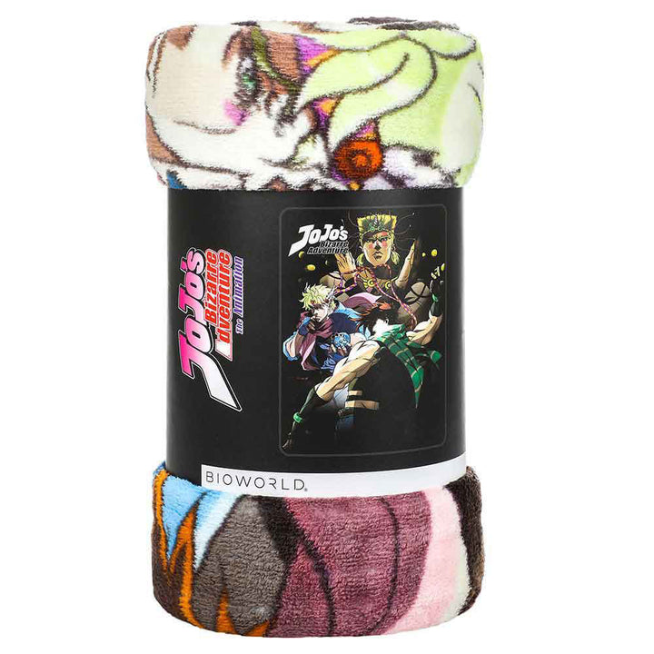 JoJo's Bizarre Adventure Fleece Throw Blanket In Packaging