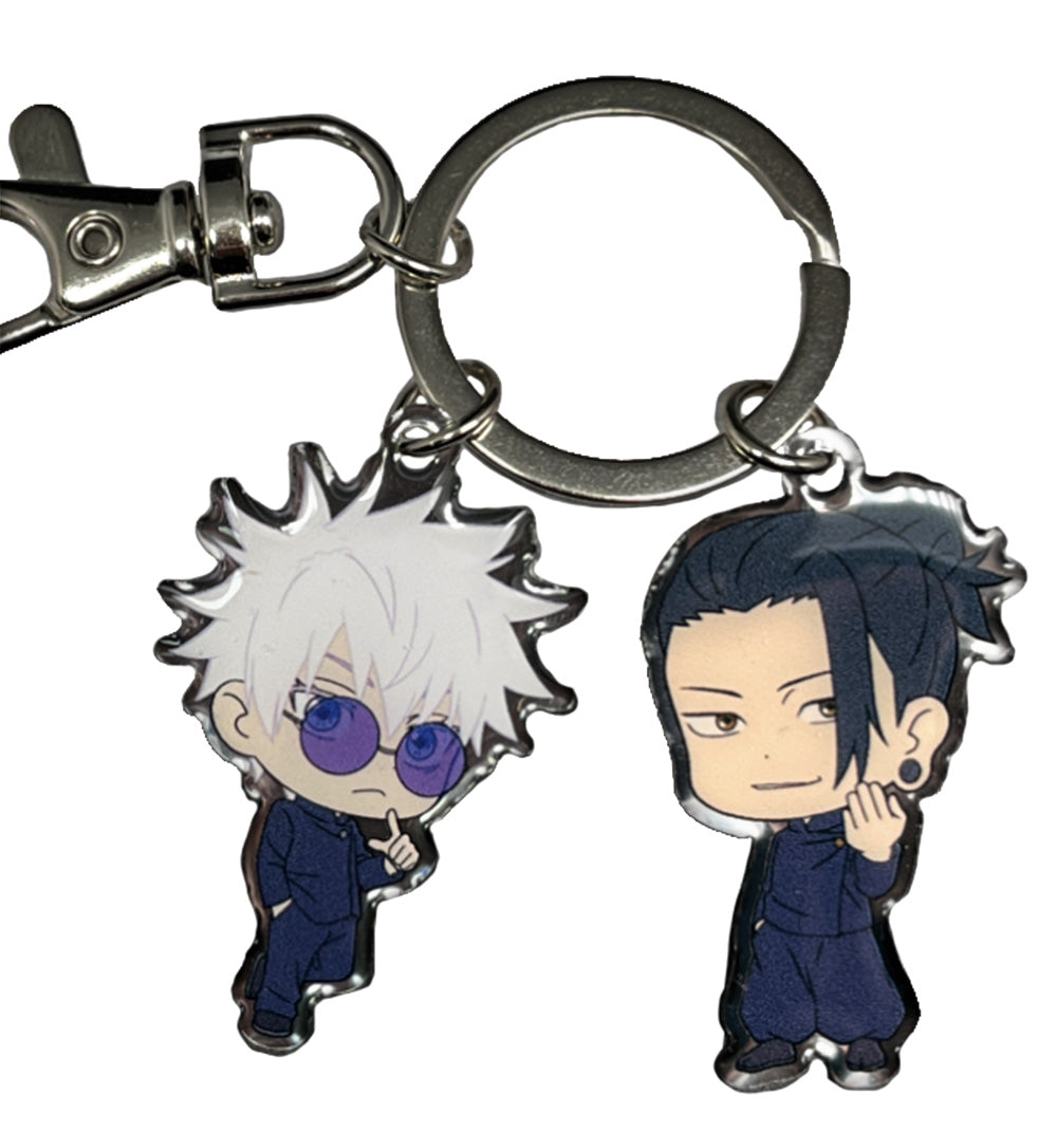 Jujutsu Kaisen Gojo & Geto Metal Keychain Set – Shadow Anime
