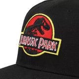 Jurassic Park Park Ranger Logo Adult Black Snapback Hat