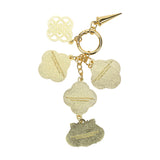 Back of KPop Demon Hunters keychain with various charms on a white background