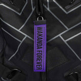 Marvel Black Panther Wakanda Built-Up Backpack Close Up Zipper Pull Wakanda Forever