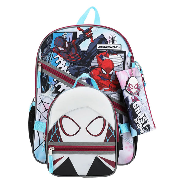 Marvel Spider-Gwen 5 Piece Youth Backpack Set