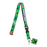 Minecraft Creeper TNT Lanyard with Creeper Charm