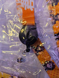 Close up of retractable device on My Hero Academia Lanyard in clear packaging on a white background