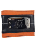 Naruto Leaf Village Metal Badge Bi-fold Wallet