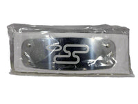 Metallic Naruto Hidden Cloud Village headband with Kumogakure symbol engraved and packaged in plastic on a white background