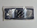 Naruto Mist Village headband with metal plate engraved with Mist Village Kirigakure symbol and packaged in plastic on a white background