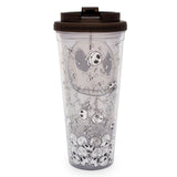 Nightmare Before Christmas Jack Skull Faces Travel Tumbler Back