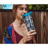 Nightmare Before Christmas Jack Sugar Skull Plastic Travel Tumbler Visual Dramatization Outside Drinking
