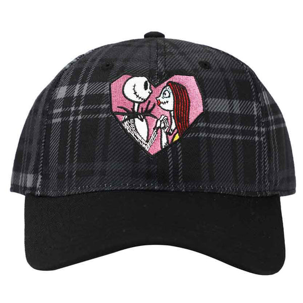Nightmare Before Christmas Jack & Sally Heart Cap Front