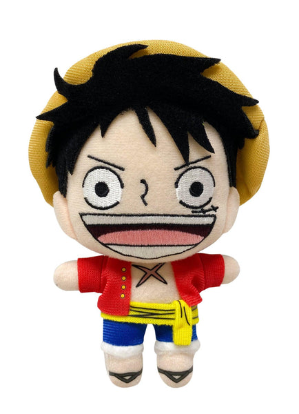 One Piece 6.5" Monkey D. Luffy Plush Doll W/ Backpack Clip