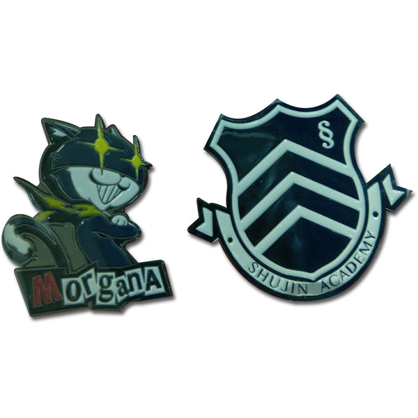 Persona 5 Morgana & Shujin Academy Lapel Pins Set of 2