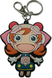 Psyscho Pass Keychain Komissa Mascot character featuring red hair and large eyes on a white background
