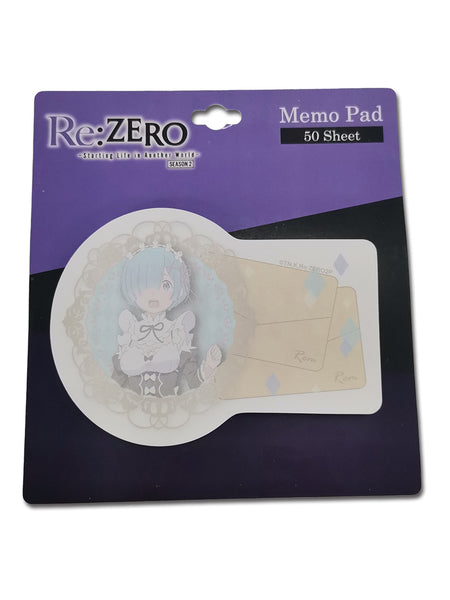 Re:Zero Rem Die Cut Memo Note Pad