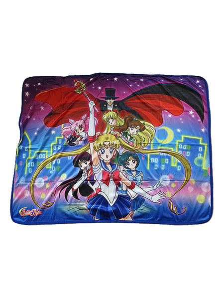 Sailor Moon Group Fleece Throw Blanket