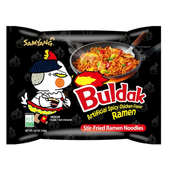Samyang Stir Fried Flavor Spicy Hot Ramen Noodles Single Pack