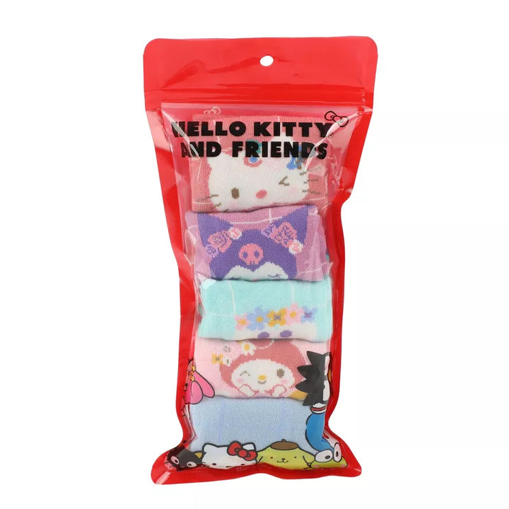 Sanrio Hello Kitty & Friends Floral Women's Ankle Socks 5-Pack