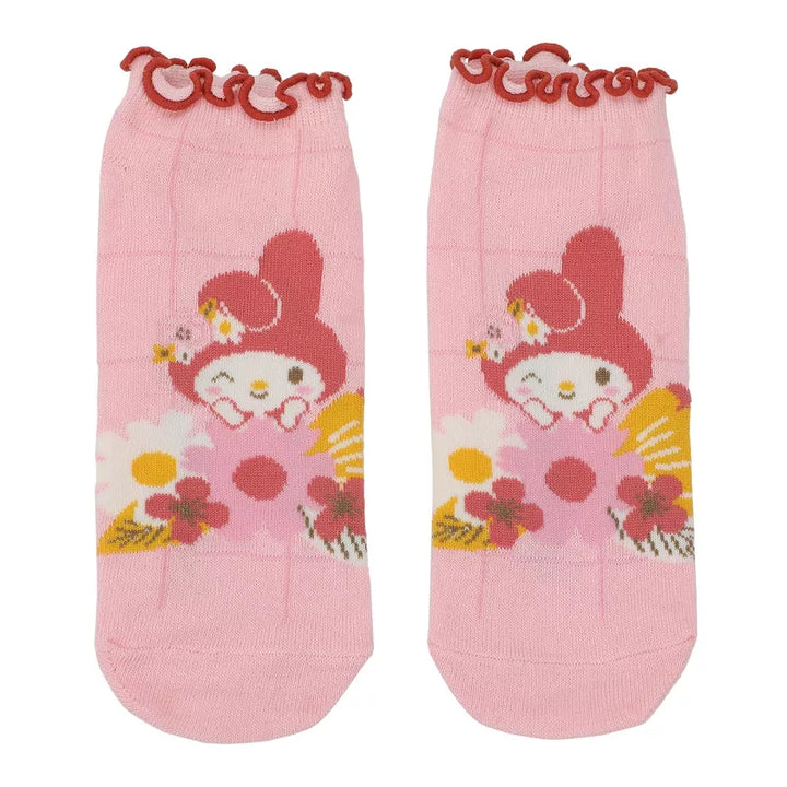 Sanrio Hello Kitty & Friends Floral Women's Ankle Socks 5-Pack