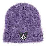 Sanrio Kuromi Fuzzy Purple Beanie Hat