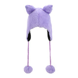 Sanrio Kuromi Plush Laplander Beanie Hat Back