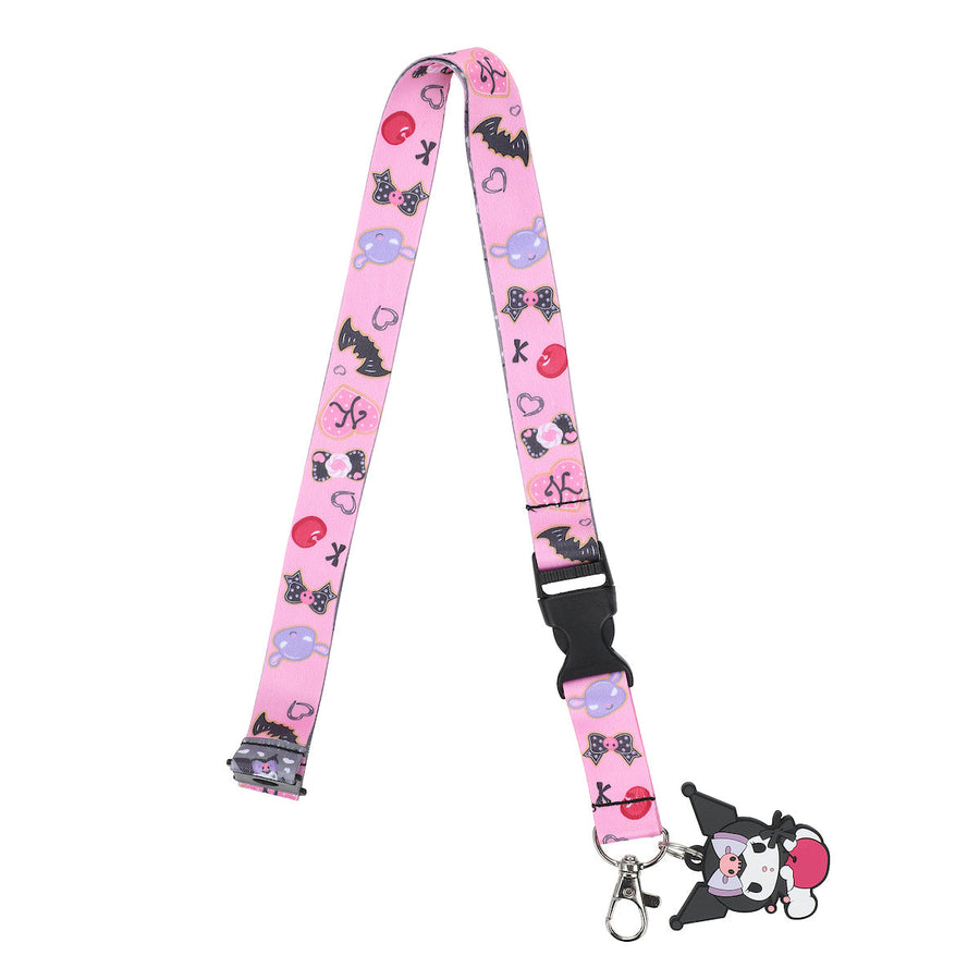Sanrio Kuromi Sweet Treats Lanyard with Cherry Charm