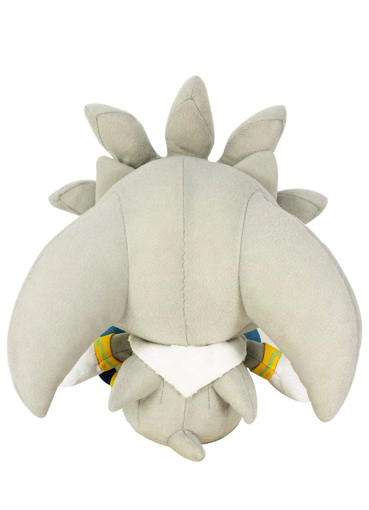 Sonic The Hedgehog Chibi Silver 10" Sitting Pose Plush Doll